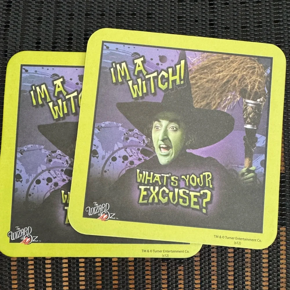 🌷Wizard of Oz Wicked Witch of the West Set of 8 Coasters